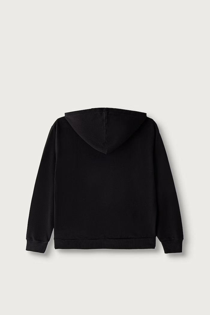 Napapijri Bluza z kapturem dziecięca z bawełną B-NEW BOX LOGO H W NP0A8BA99411.134.172 czarny AW26