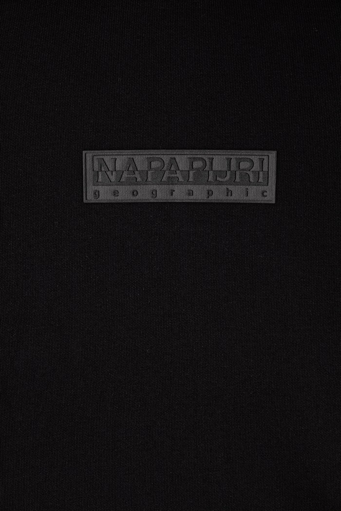 Chłopiec Napapijri Bluza z kapturem dziecięca z bawełną B-NEW BOX LOGO H W NP0A8BA99411.134.172 czarny