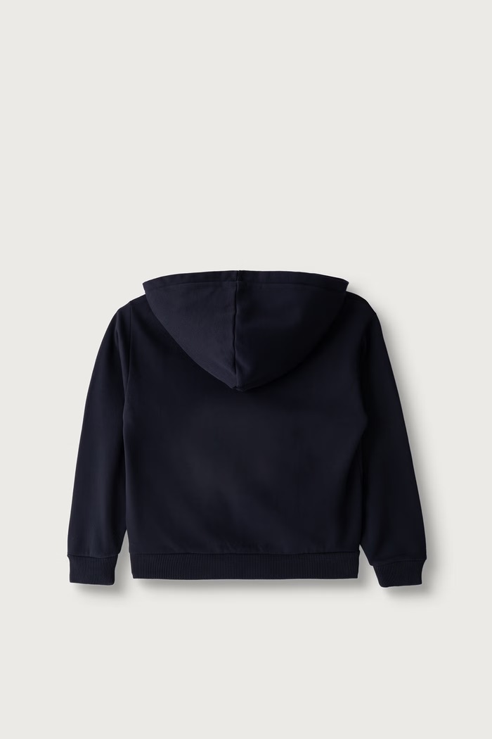 Chłopiec Napapijri Bluza z kapturem dziecięca z bawełną B-NEW BOX LOGO H W NP0A8BA91761.122.128 granatowy