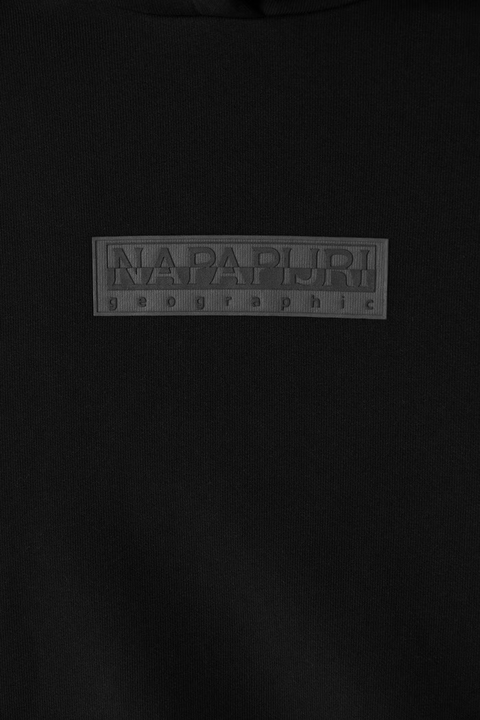 Bluza z kapturem dziecięca z bawełną B-NEW BOX LOGO H W Napapijri NP0A8BA99411.122.128 czarny
