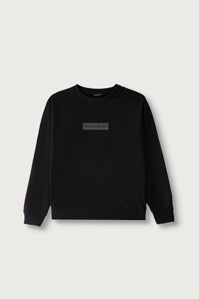 Napapijri Bluza dziecięca z bawełną B-NEW BOX LOGO C W czarny NP0A8B3K9411.134.172