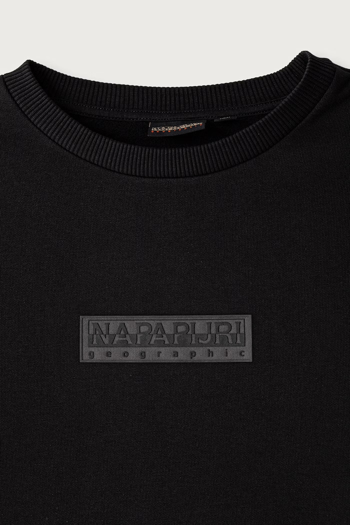 Chłopiec Napapijri Bluza dziecięca z bawełną B-NEW BOX LOGO C W NP0A8B3K9411.134.172 czarny