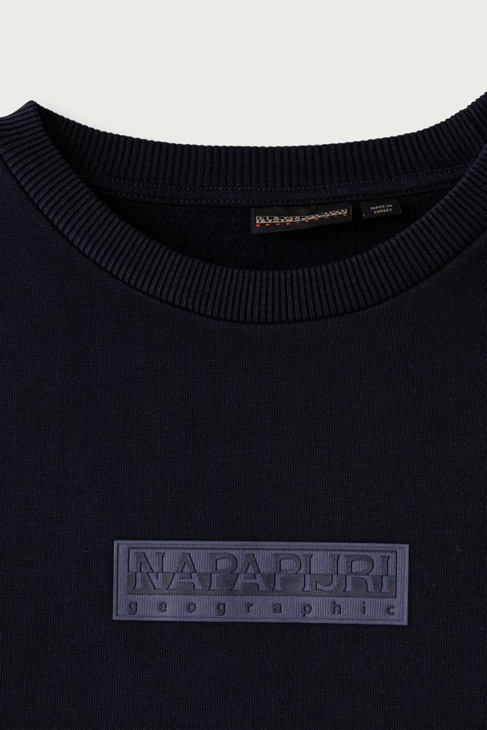 Chłopiec Napapijri Bluza dziecięca z bawełną B-NEW BOX LOGO C W NP0A8B3K1761.134.172 granatowy