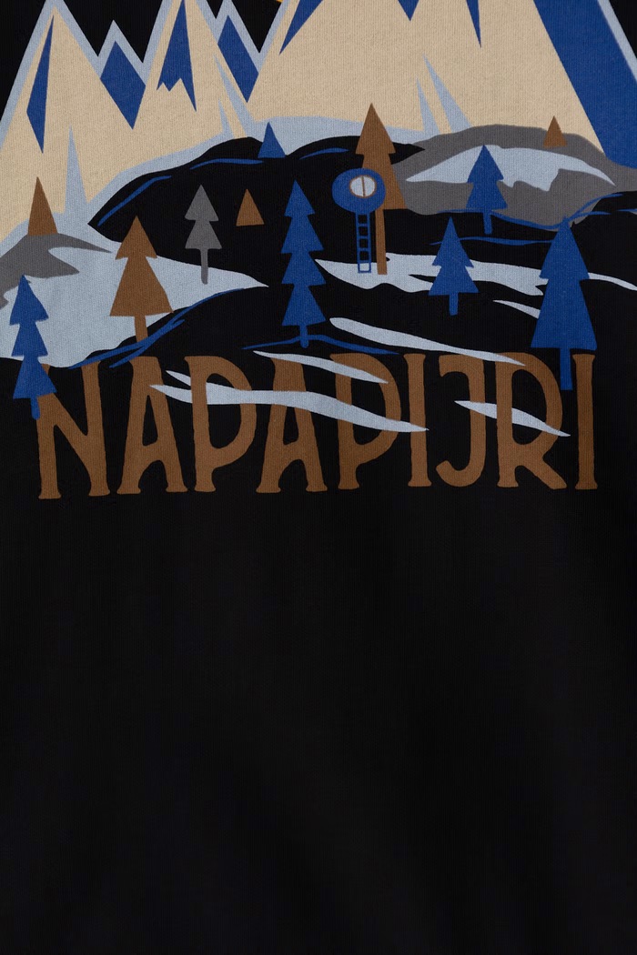 Chłopiec Napapijri Bluza dziecięca z bawełną B-ELLIS C NP0A8B3I9411.134.172 czarny