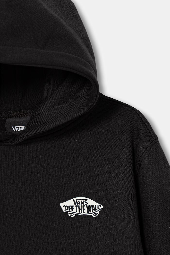 Chłopiec Vans bluza z kapturem dziecięca Double St VN0010E7BLK1 czarny
