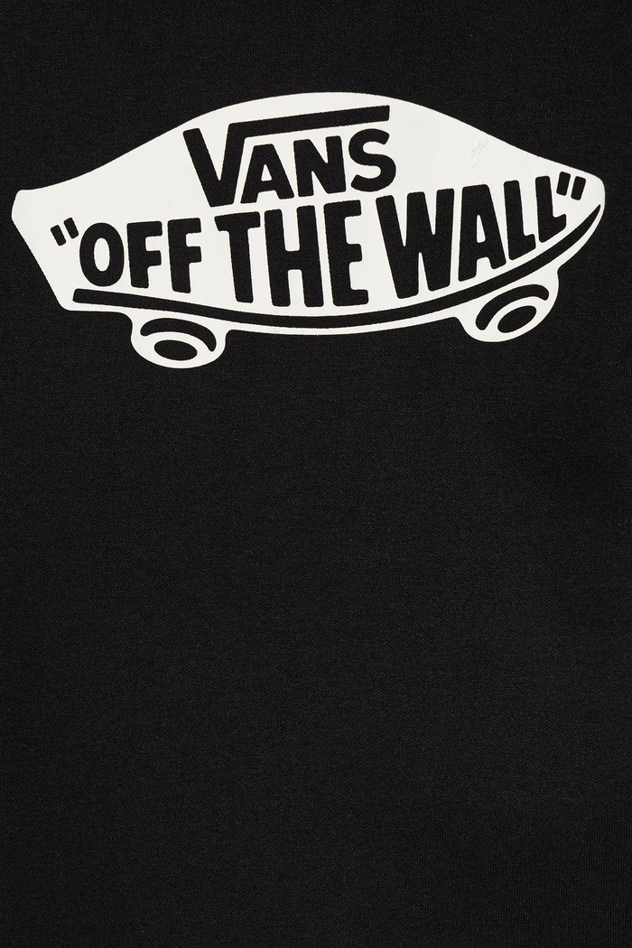 Vans bluza z kapturem dziecięca Double St czarny VN0010E7BLK1