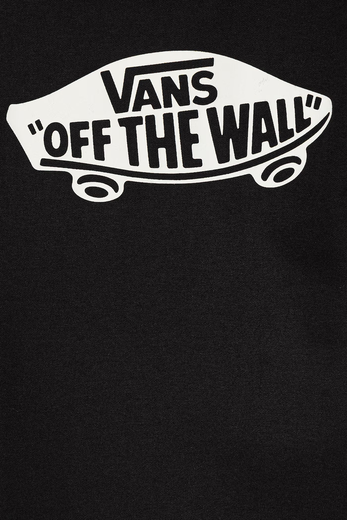 Vans bluza z kapturem dziecięca Double St czarny VN0010E7BLK1
