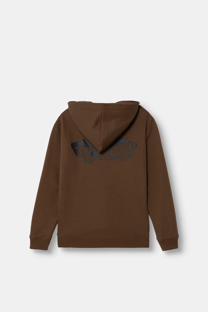 Vans bluza z kapturem dziecięca z bawełną Double St VN0010E7FST1 czarny AW26