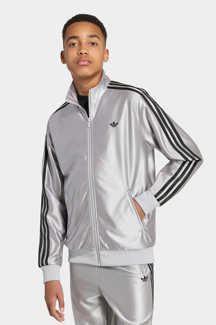 Mikina na zips detská adidas Originals IA2221 sivá