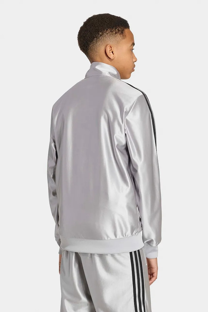Mikina na zips detská adidas Originals sivá IA2221