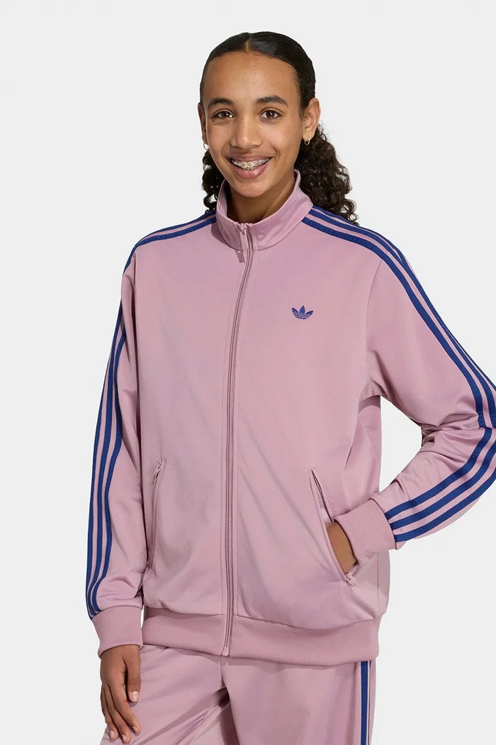 Felpa con cerniera per bambini adidas Originals HZ6641 violetto