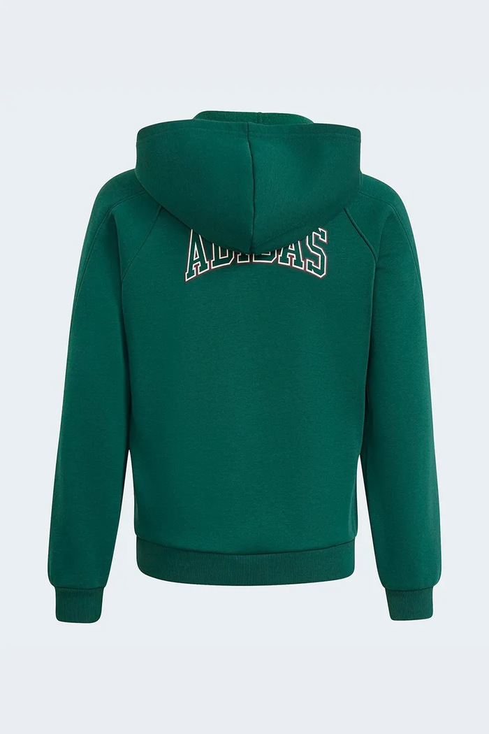 adidas Bluza rozpinana z kapturem dziecięca z bawełną KS5142. zielony AW26