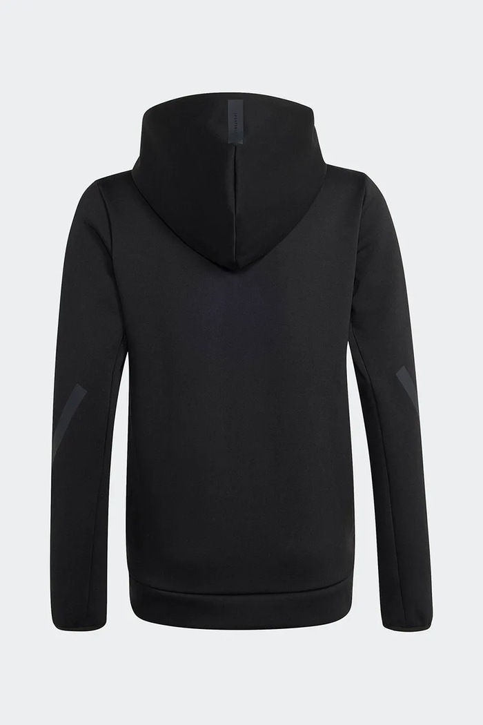 adidas Dukserica na zakopčavanje za djecu s pamukom KR6639 crna AW26