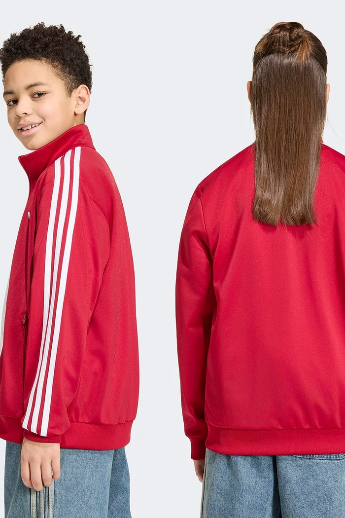 Хлопчик adidas Originals кофта, яка розстібається дитяча HZ6647 червоний