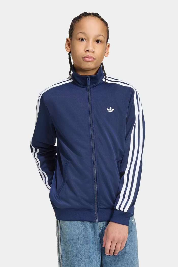 adidas Originals μπλούζα με κουμπιά παιδική σκούρο μπλε HZ6648