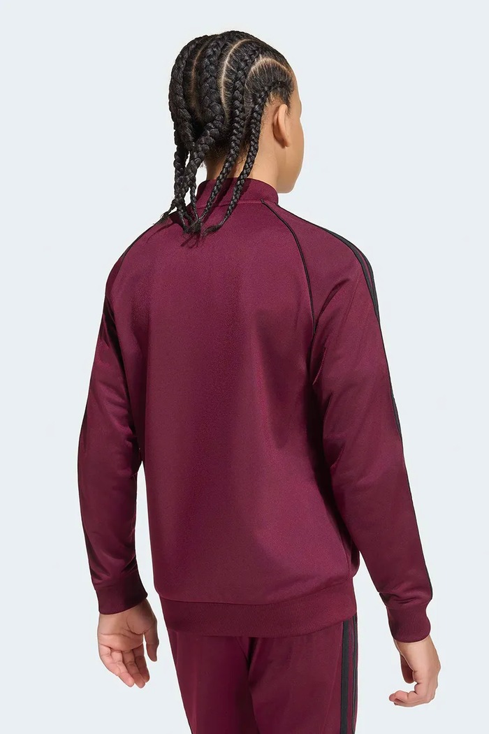 adidas Originals кофта, яка розстібається дитяча IA2228 бордо