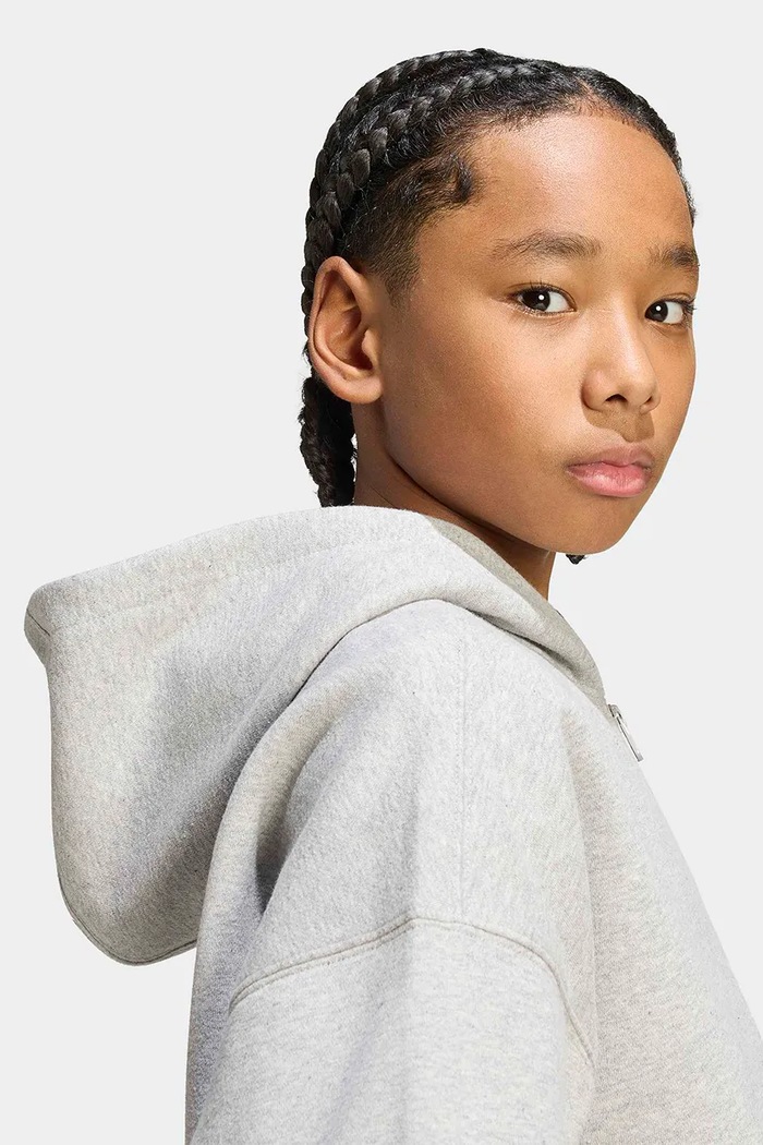 adidas Originals bluza rozpinana z kapturem dziecięca z bawełną KQ8437