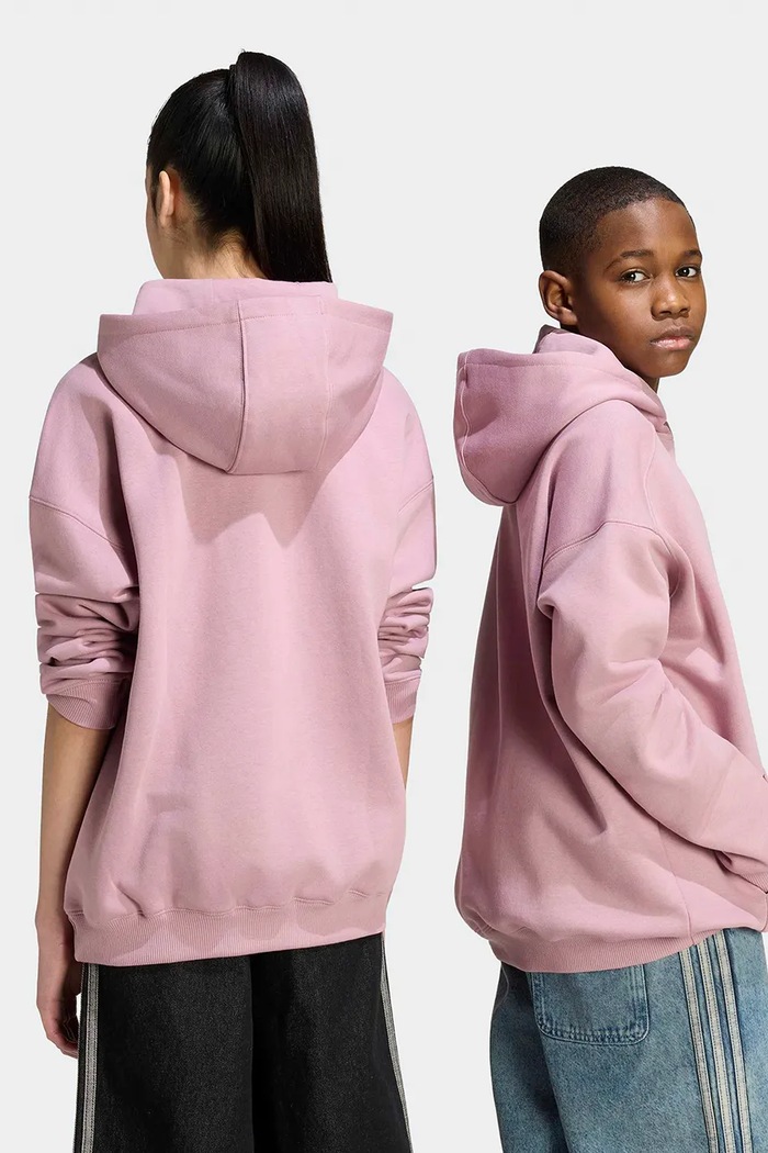 Chłopiec adidas Originals Bluza z kapturem dziecięca z bawełną KR0861 różowy