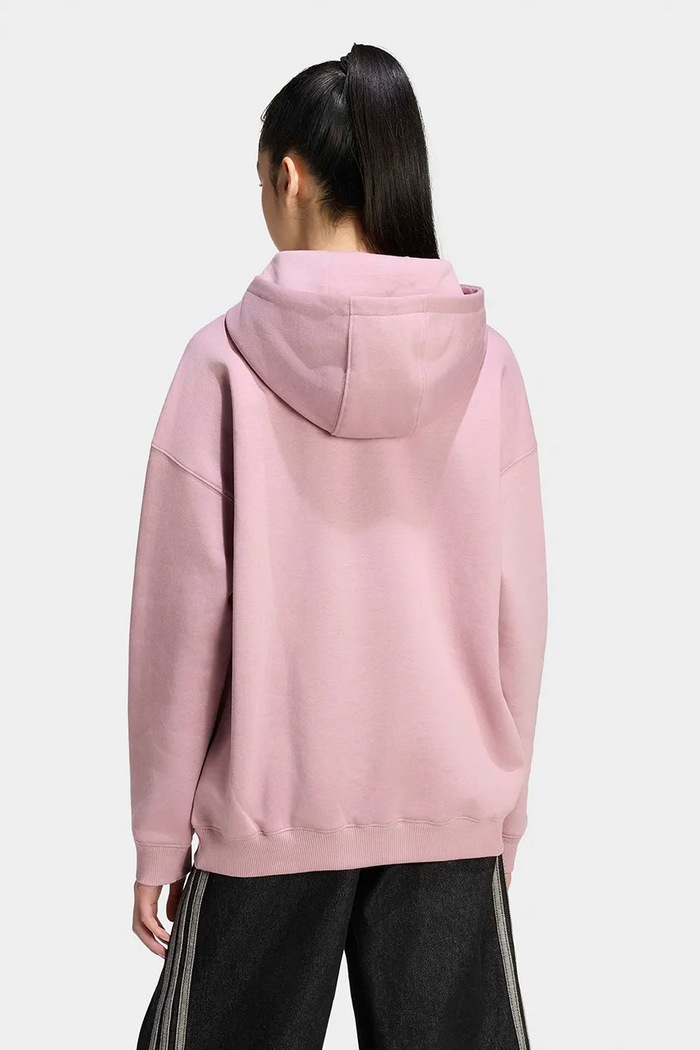 Bluza z kapturem dziecięca z bawełną adidas Originals różowy KR0861