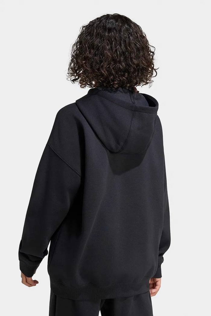 adidas Originals rozepínací mikina s kapucí dětská s bavlnou KQ8436 černá