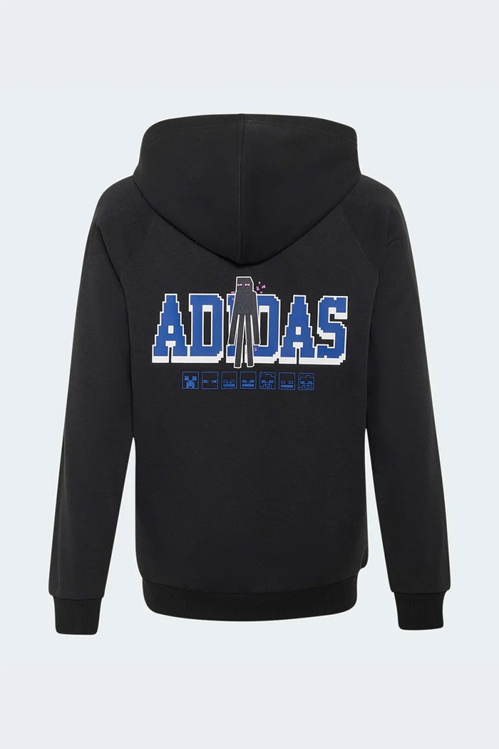 adidas pulover s kapuco otroški z bombažem MINECRAFT KH3192 črna AW26