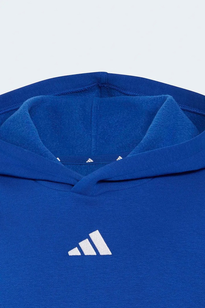 adidas μπλούζα με κουκούλα παιδική με βαμβάκι μπλε KT3381