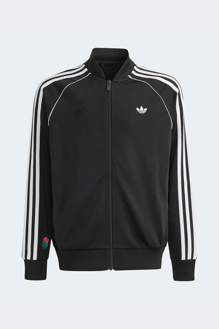 adidas Originals μπλούζα με κουμπιά παιδική μαύρο KT4404