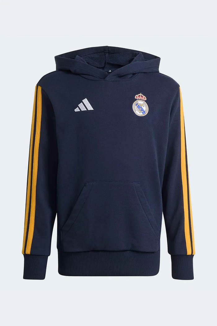 adidas Performance mikina s kapucňou detská s bavlnou REAL MADRID tmavomodrá KG5365