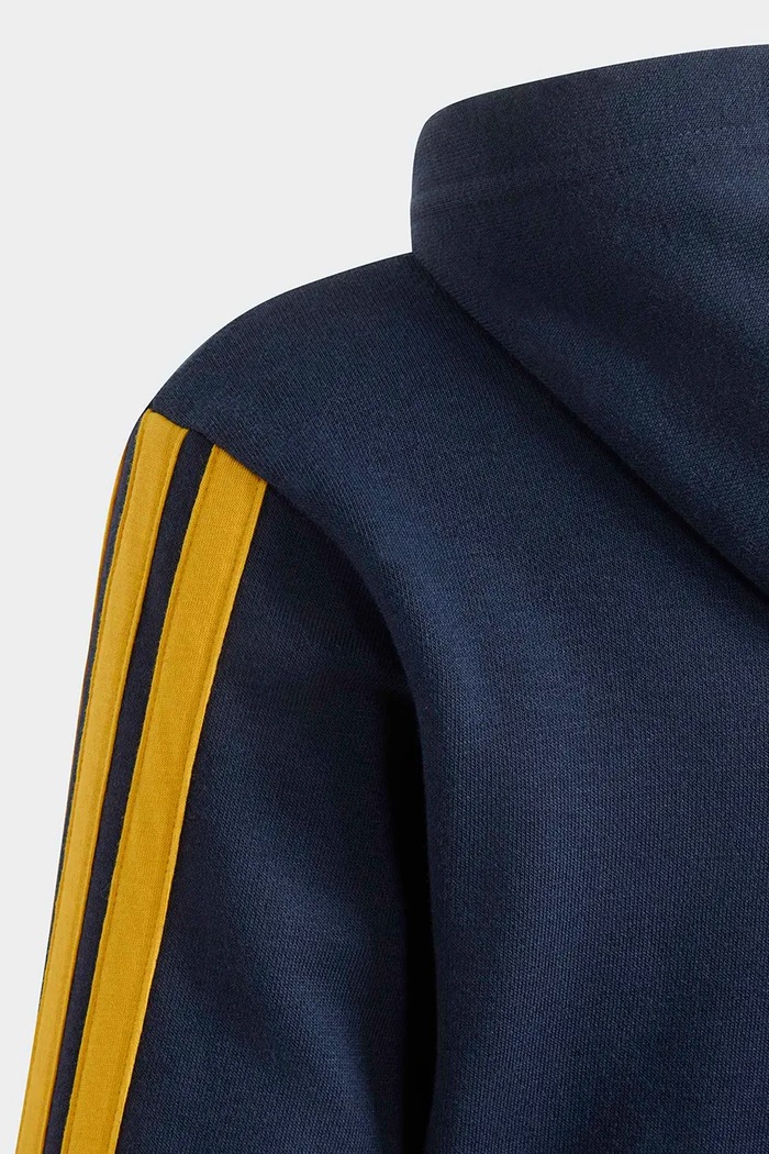 Chlapec adidas Performance mikina s kapucňou detská s bavlnou REAL MADRID KG5365 tmavomodrá