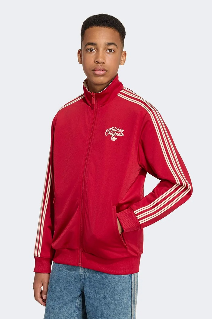 Bluza dwustronna dziecięca adidas Originals czerwony KS4154