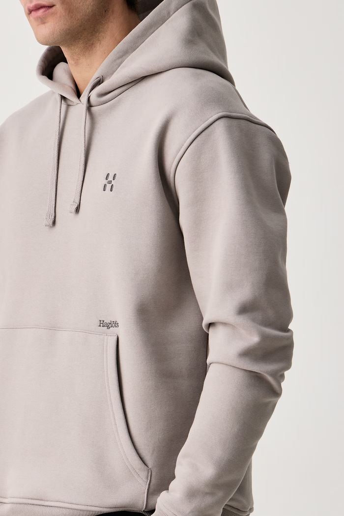 Bluza z kapturem męska z bawełną Haglöfs 608164 szary