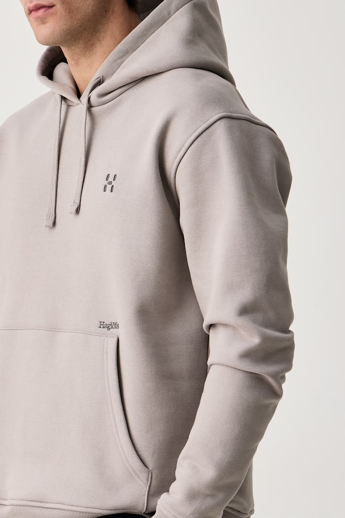 Bluza z kapturem męska z bawełną Haglöfs 608164 szary