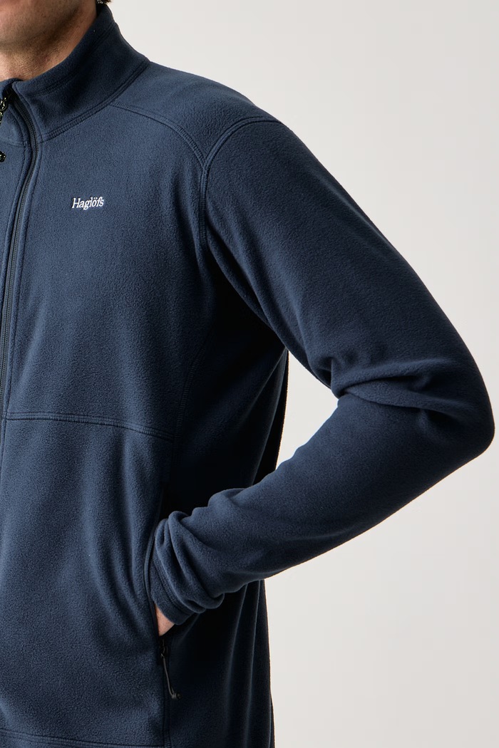 Bluza rozpinana męska polarowa Buteo Mid II Haglöfs 608351 granatowy
