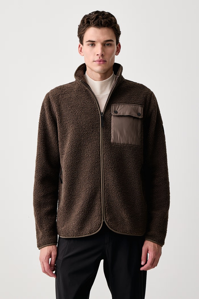 Didriksons Bluza rozpinana męska polarowa PETER zielony 506361