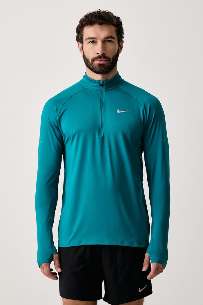 Nike Longsleeve do biegania męski Stride Dri-FIT turkusowy HV2180.372