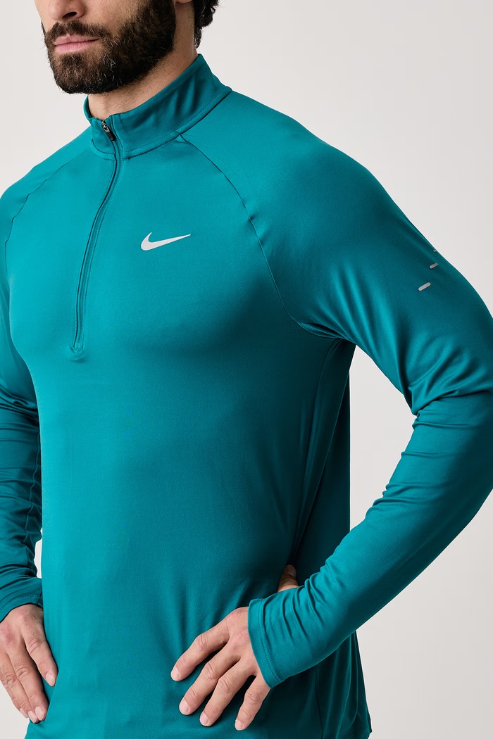 Longsleeve do biegania męski Stride Dri-FIT Nike HV2180.372 turkusowy
