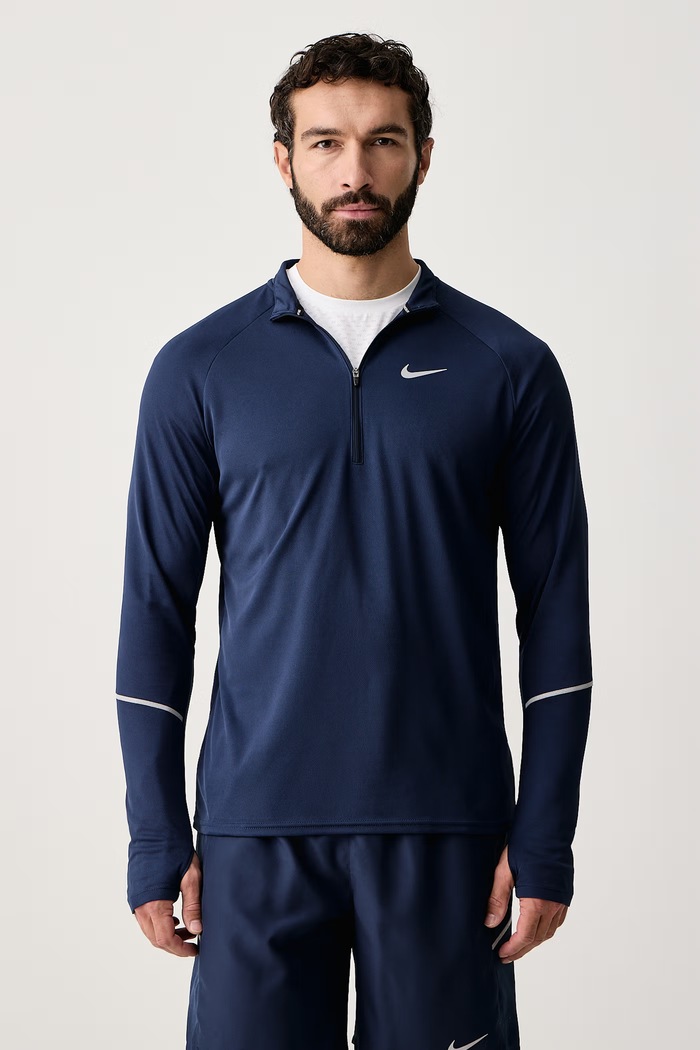 Nike Longsleeve do biegania męski Miler Dri-FIT granatowy IF2084.410