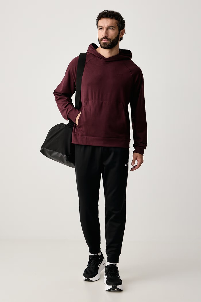 Nike Bluza z kapturem męska Primary NanoKnit UV Dri-FIT II1304.652 bordowy AW26