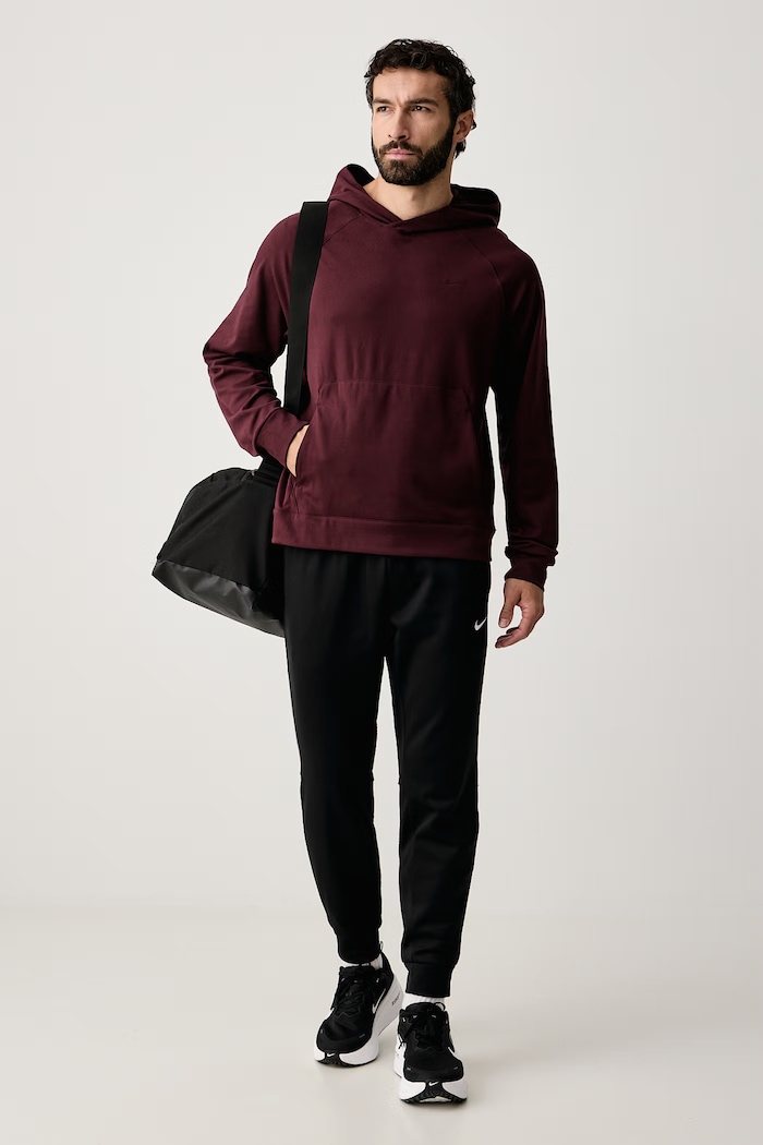 Nike Bluza z kapturem męska Primary NanoKnit UV Dri-FIT II1304.652 bordowy AW26