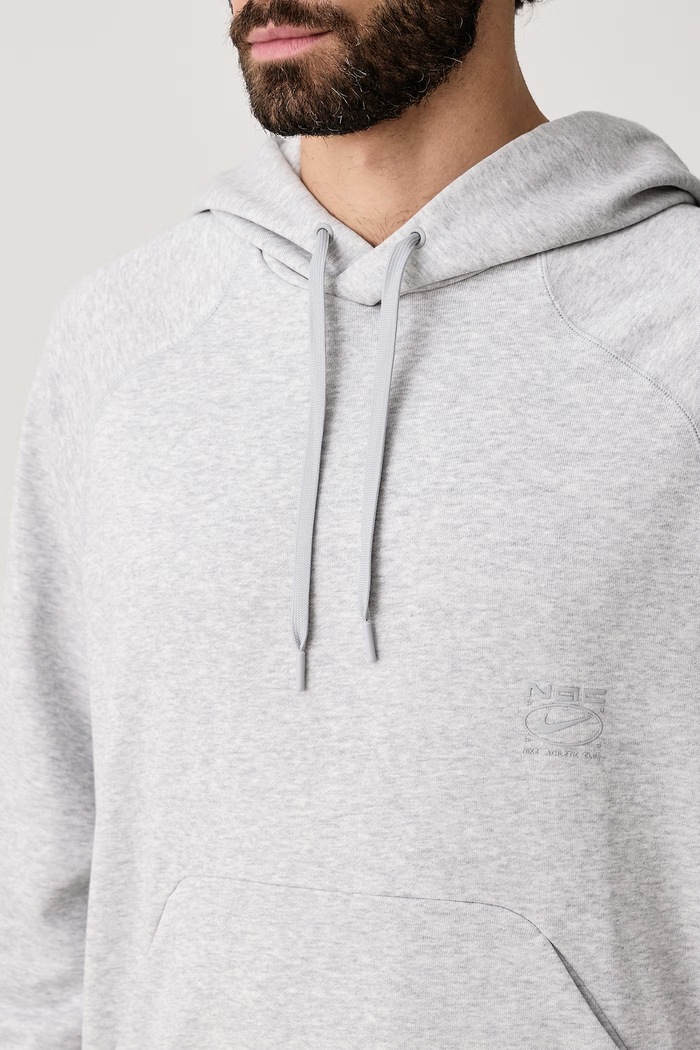 Bluza z kapturem męska z bawełną N.A.C. Dri-FIT Nike IM3609.077 szary