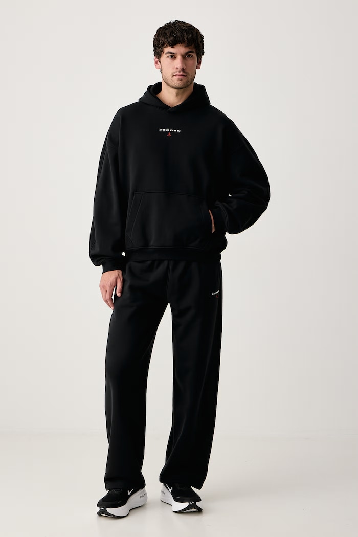 Jordan Bluza z kapturem męska z bawełną Flight Fleece IW6314.010 czarny AW26