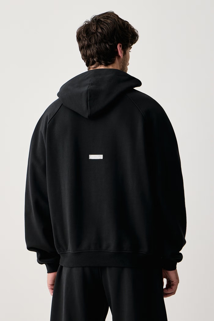 Odzież Jordan Bluza z kapturem męska z bawełną Flight Fleece IW6314.010 czarny
