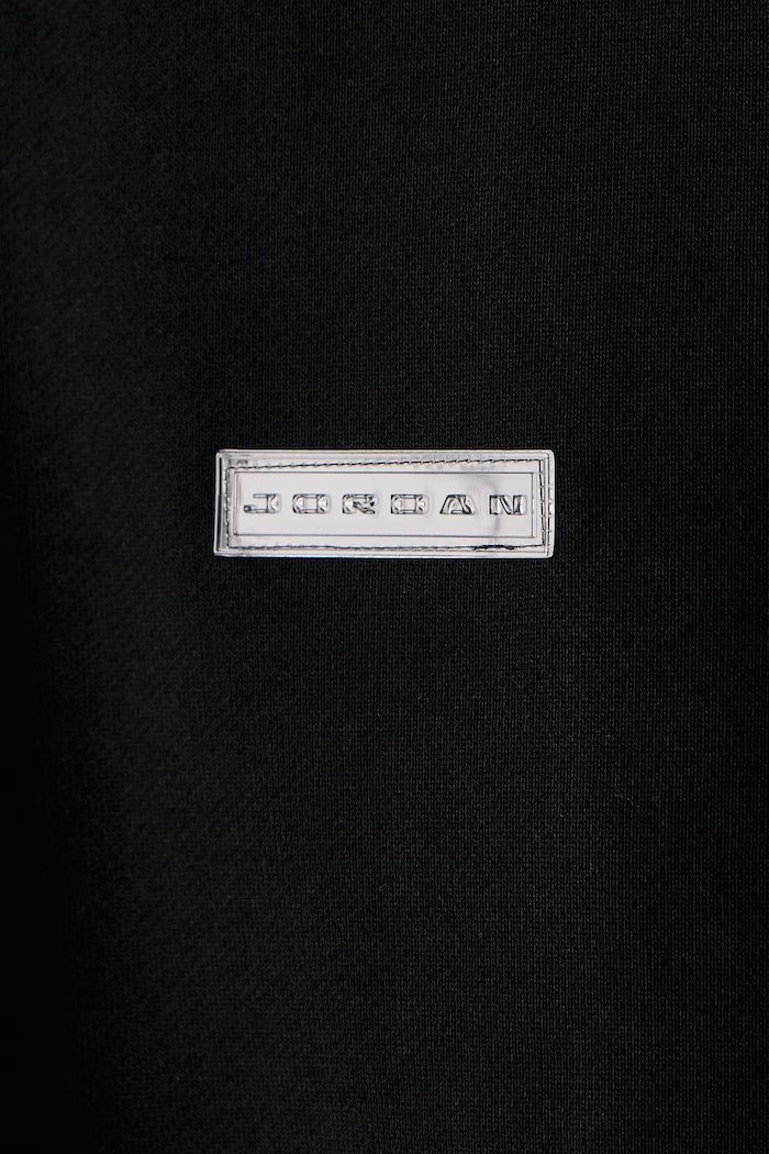 Bluza z kapturem męska z bawełną Flight Fleece Jordan czarny IW6314.010
