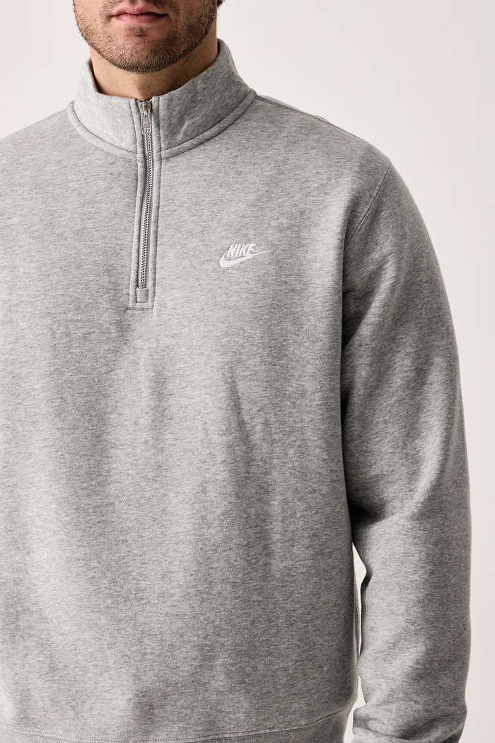 Bluza męska z bawełną Club Nike Sportswear FN3864.063 szary