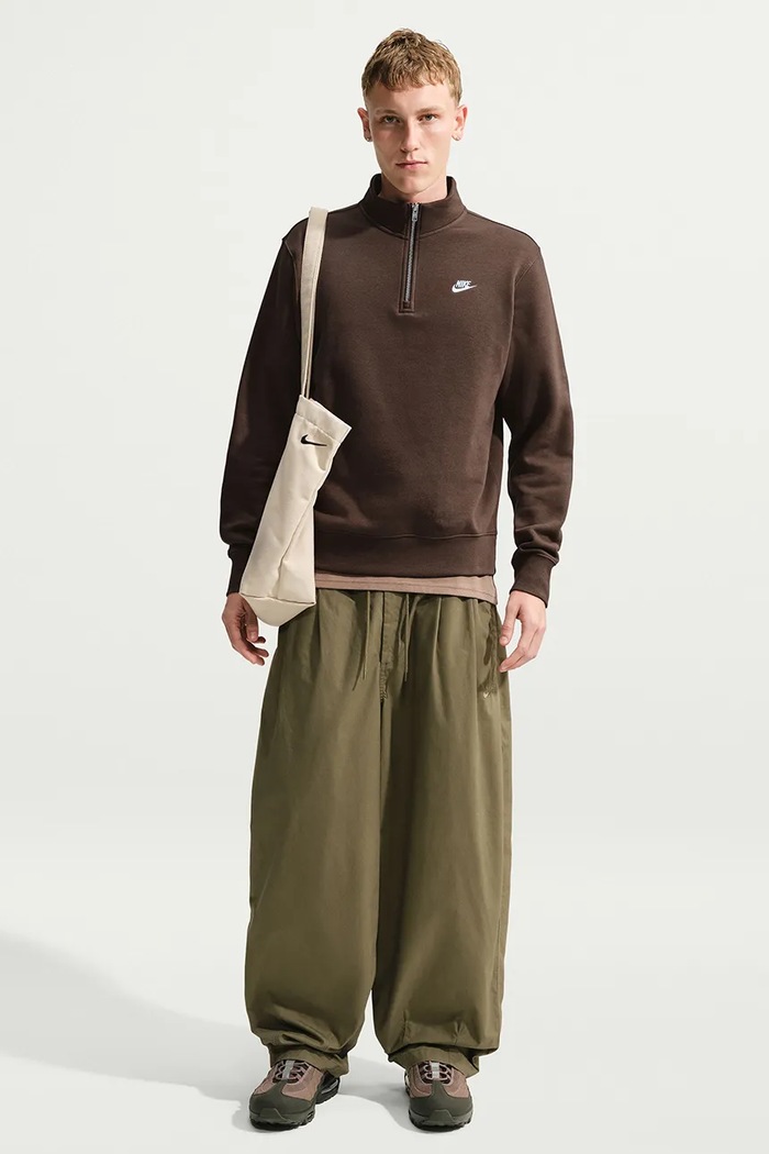 Nike Sportswear Bluza męska z bawełną Club brązowy FN3864.237