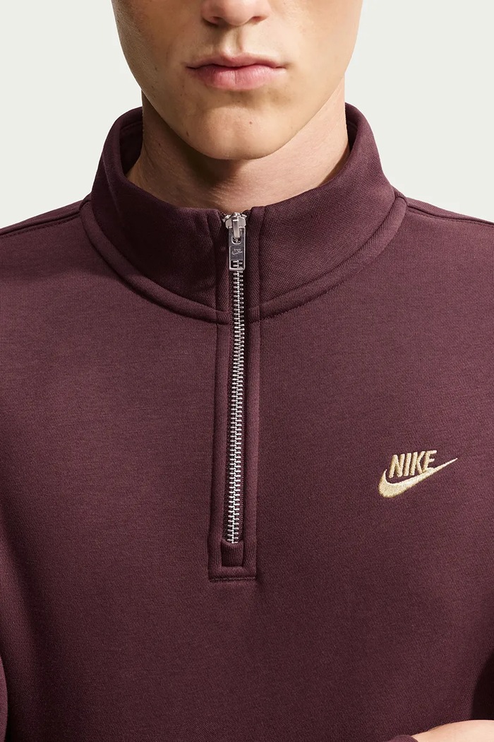 Bluza męska z bawełną Club Nike Sportswear FN3864.652 bordowy