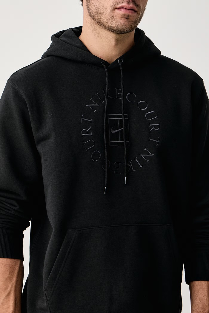 Bluza treningowa męska z bawełną NikeCourt Heritage Dri-FIT Nike Sportswear HM6759.010 czarny
