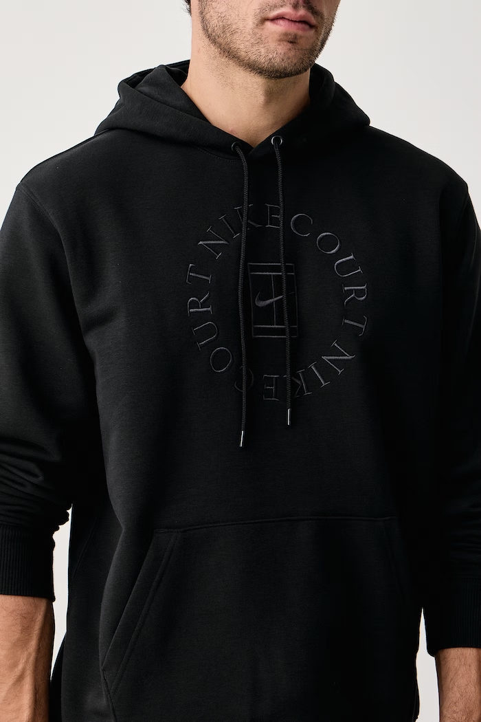Bluza treningowa męska z bawełną NikeCourt Heritage Dri-FIT Nike Sportswear HM6759.010 czarny