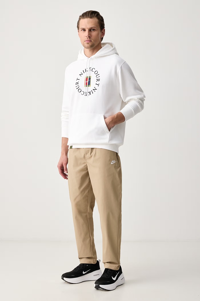 Nike Sportswear Športová mikina pánska s bavlnou NikeCourt Heritage Dri-FIT HM6759.100 biela AW26