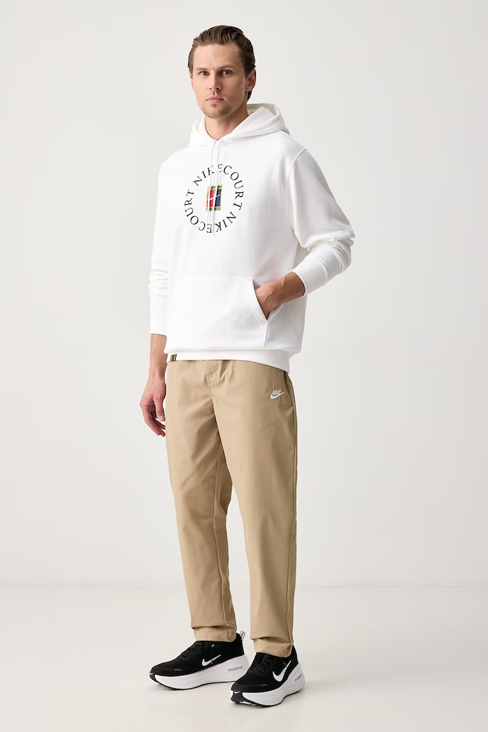 Nike Sportswear Športová mikina pánska s bavlnou NikeCourt Heritage Dri-FIT HM6759.100 biela AW26